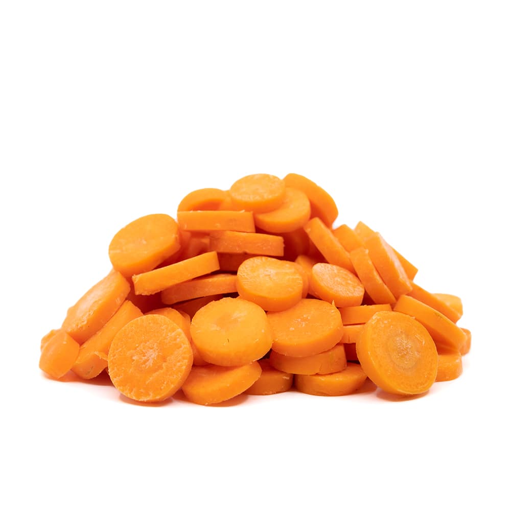 1/4" coin-cut carrots