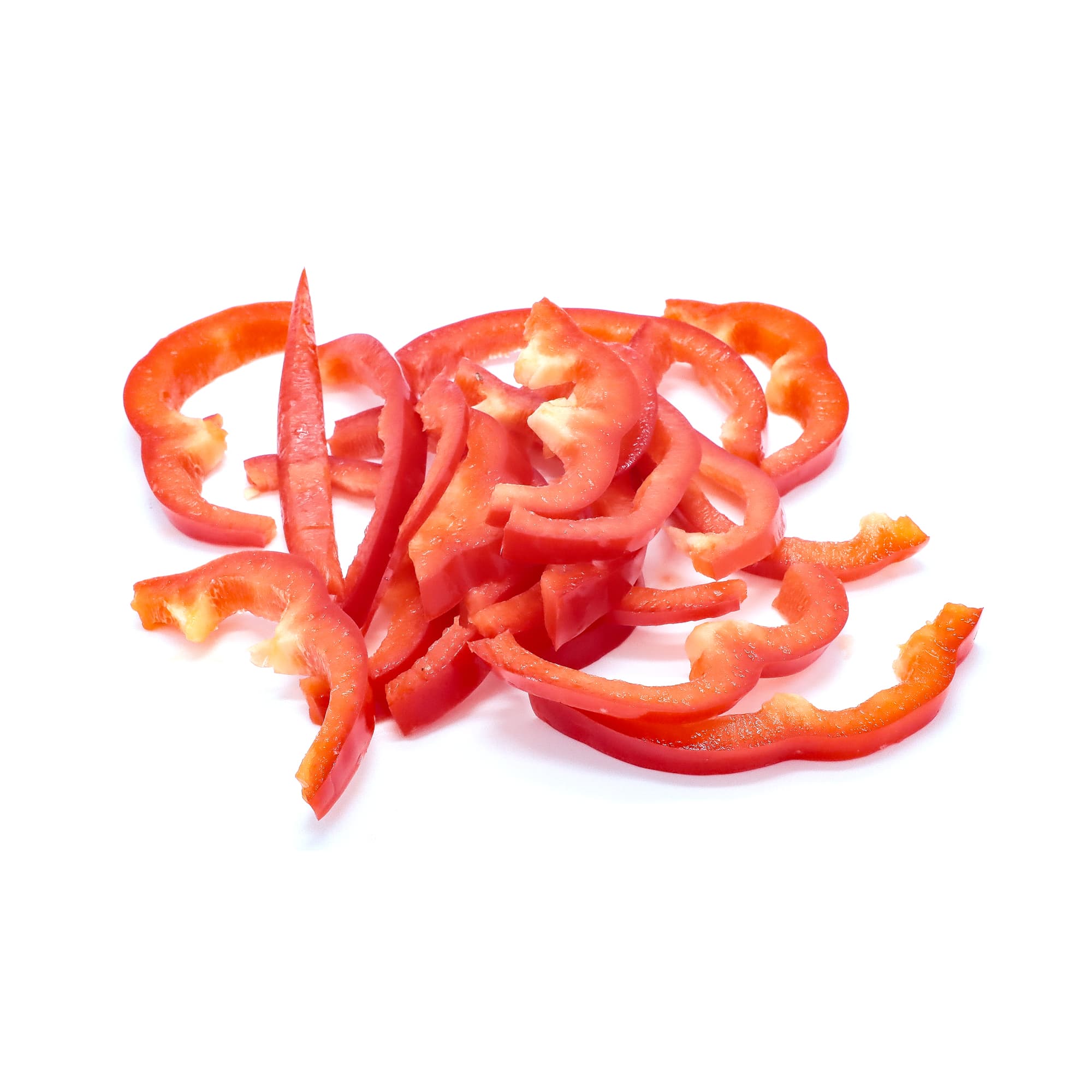 Julienne tri-color bell peppers
