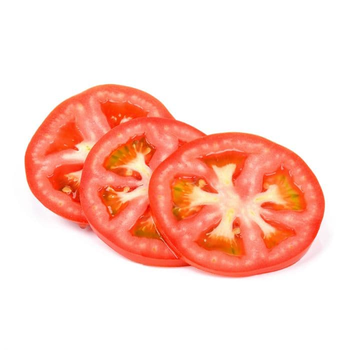 1/4" sliced tomatoes